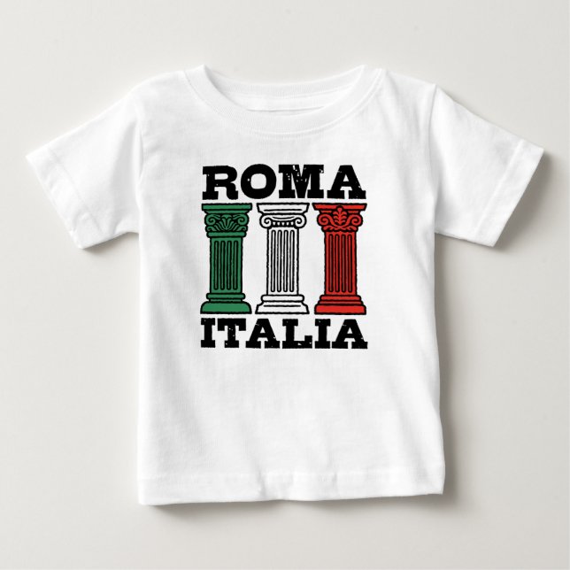 Camiseta De Bebé Roma Italia (Anverso)