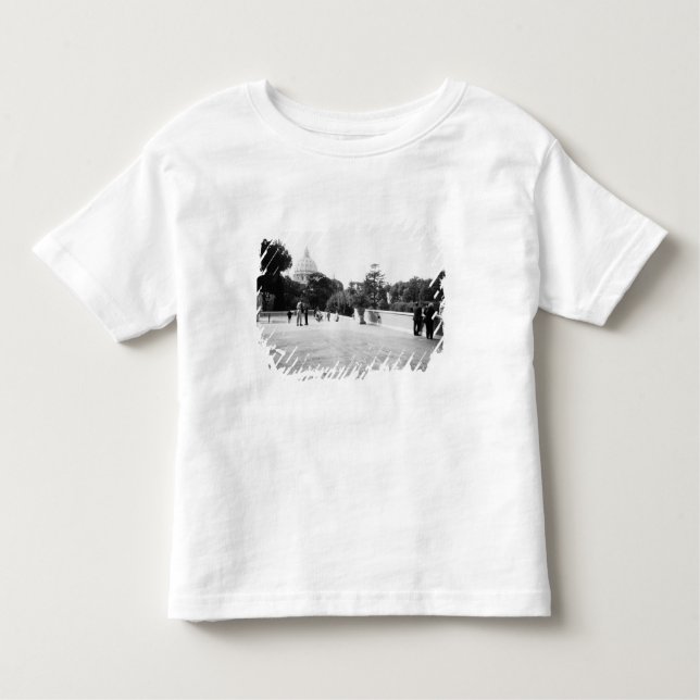 Camiseta De Bebé Roma Italia, Los Jardines del Vaticano (Anverso)