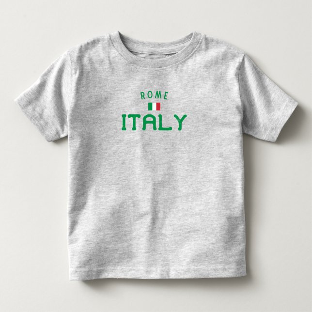 Camiseta De Bebé Roma, una Italia angustiada (Anverso)