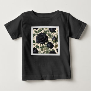 Camiseta De Bebé **"Romance oscuro: Rosas provinciales de la época