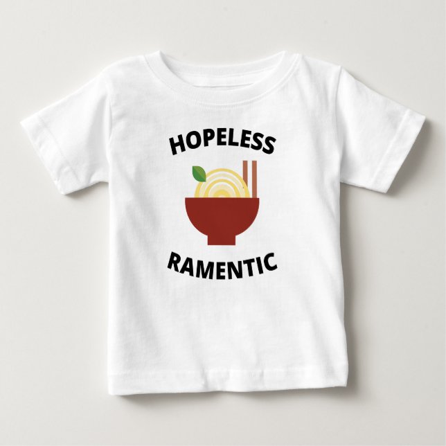 Camiseta De Bebé Romántico sin Esperanza   (Anverso)