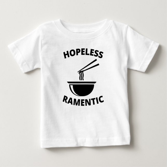 Camiseta De Bebé Romántico sin Esperanza  (Anverso)