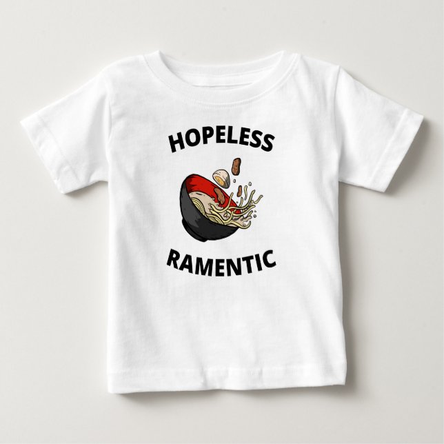 Camiseta De Bebé Romántico sin Esperanza  (Anverso)
