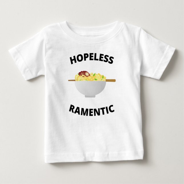 Camiseta De Bebé Romántico sin Esperanza  (Anverso)
