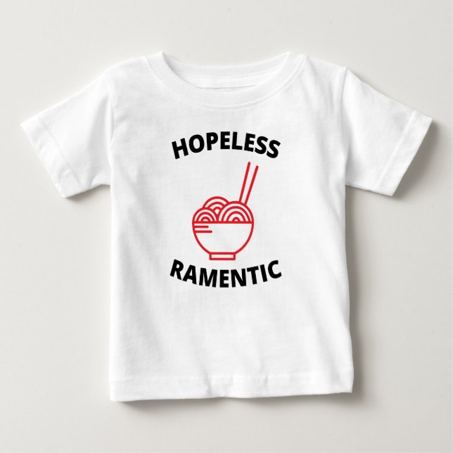 Camiseta De Bebé Romántico sin Esperanza     (Anverso)