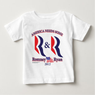 Camiseta De Bebé Romney y Ryan