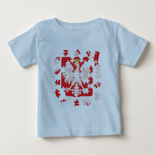 Camiseta De Bebé Rompecabezas polaco de la herencia