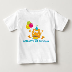 Camiseta De Bebé Romper de primer cumpleaños de un monstruo persona