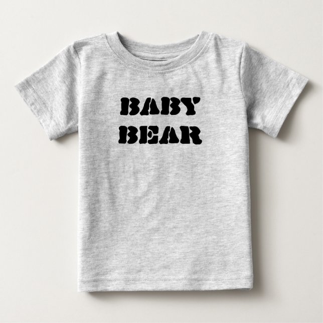 Camiseta De Bebé Romper oso de oso bebé (Anverso)