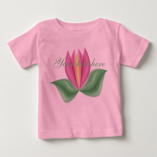 Camiseta De Bebé Romper personalizado de Tulip (Anverso)