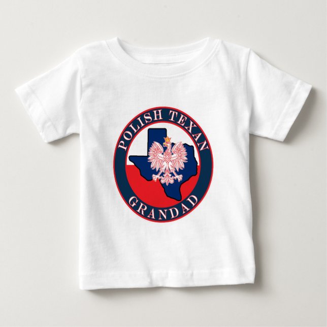 Camiseta De Bebé Ronda de granadería texana polaca (Anverso)