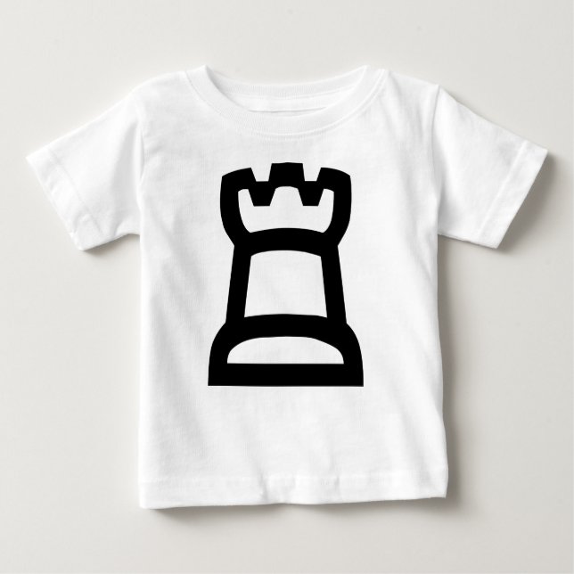 Camiseta De Bebé Rook blanco (Anverso)