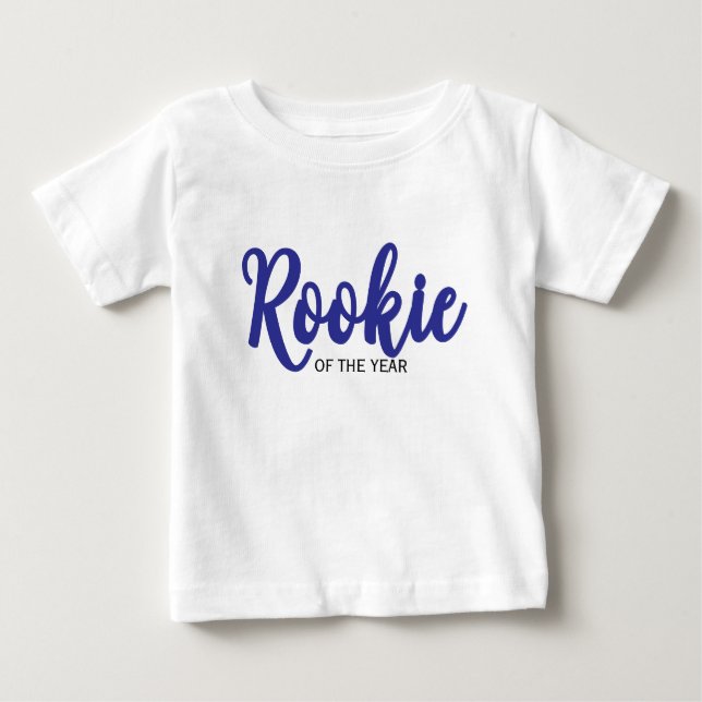 Camiseta De Bebé Rookie of the Year 1st Bday Baseball (Anverso)