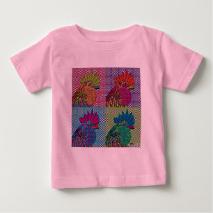 Camiseta De Bebé Roosters Gone Psycho
