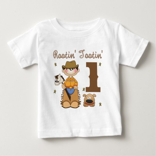 Camiseta De Bebé Rootin Tootin Cowboy 1 (Anverso)