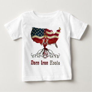 Camiseta De Bebé Roots norteamericanos de Irlanda del Norte
