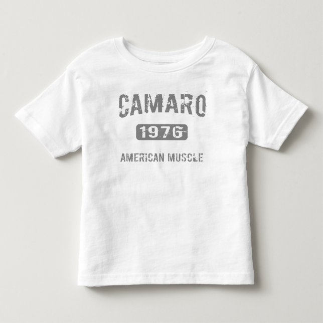 Camiseta De Bebé Ropa 1976 de Camaro (Anverso)