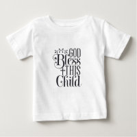 Camiseta de bebé ropa cristiana Dios bendiga a est