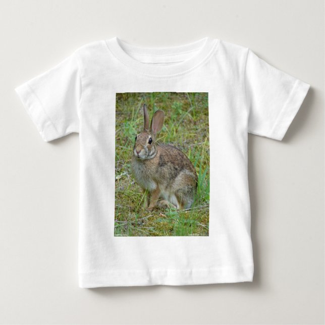 Camiseta De Bebé Ropa de algodón oriental de conejo salvaje y regal (Anverso)