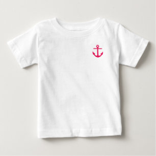 Camiseta De Bebé Ropa de Ancla de Corazón