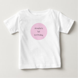 Camiseta De Bebé Ropa de ballet rosado de cumpleaños de nueces