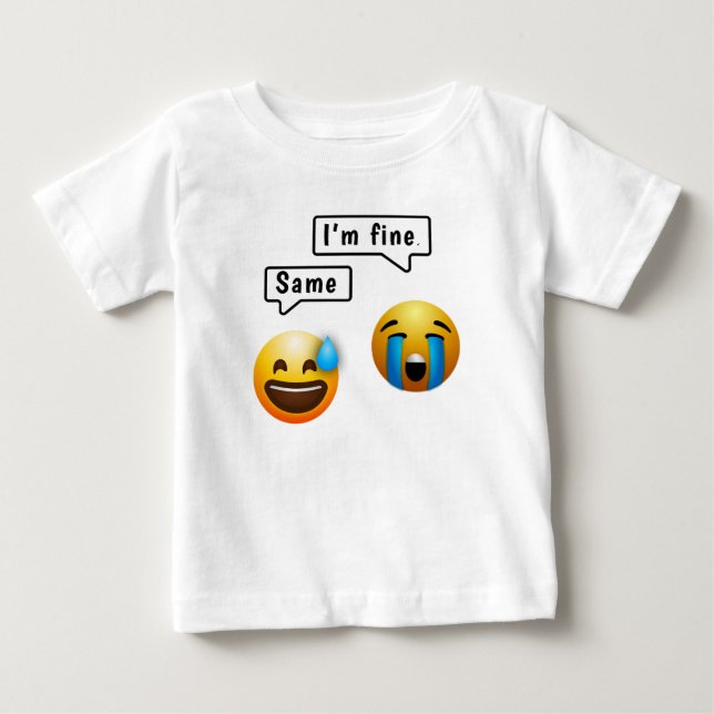 Camiseta De Bebé Ropa de bebé con cara sonriente adorable (Anverso)