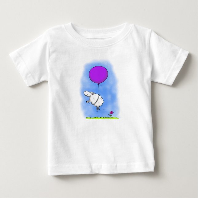 Camiseta De Bebé Ropa de bebé y ropa de niño oveja linda (Anverso)