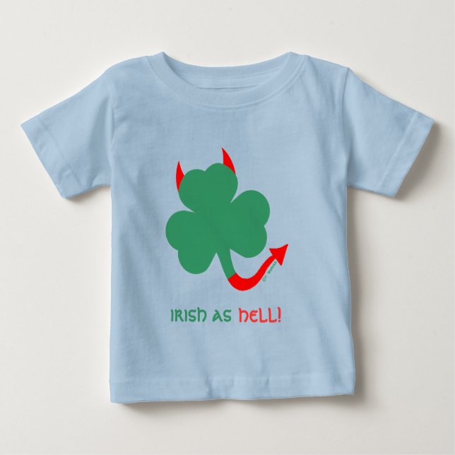 Camiseta De Bebé Ropa de bebés irlandeses divertida (Anverso)