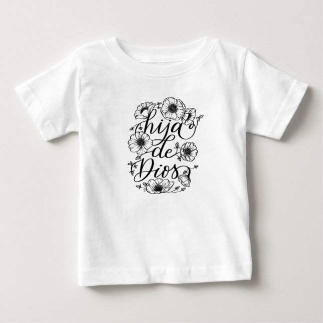 Camiseta De Bebé Ropa de diseño Hija de Dios (Anverso)