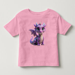 Camiseta De Bebé Ropa de dragón morado
