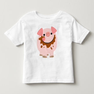 Camiseta De Bebé Ropa de los niños del cerdo del chocolate del