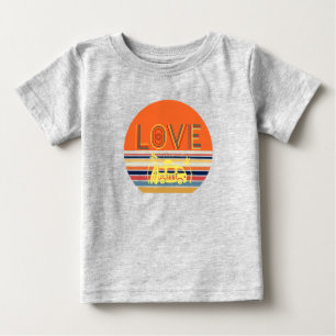 Camiseta De Bebé Ropa de mujeres y niños rayada de verano retro