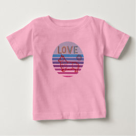 Camiseta De Bebé Ropa de mujeres y niños rayada de verano retro