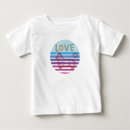 Camiseta De Bebé Ropa de mujeres y niños rayada de verano retro