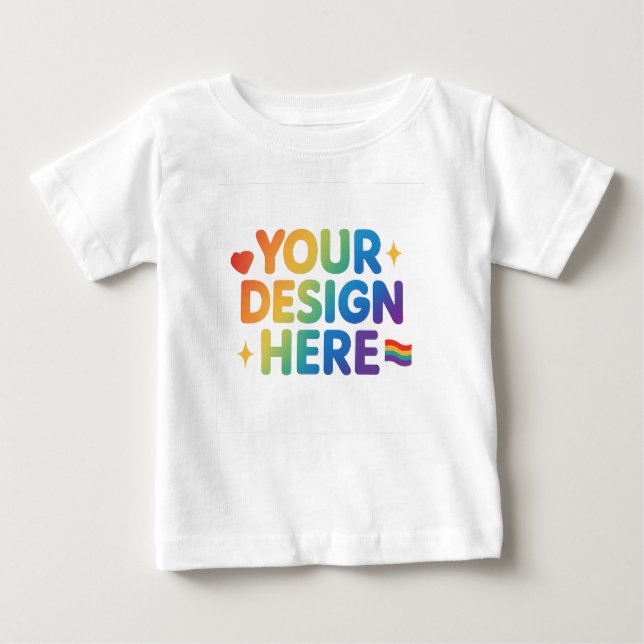 Camiseta De Bebé Ropa de personalizable | DISEÑAS AQUÍ (Anverso)