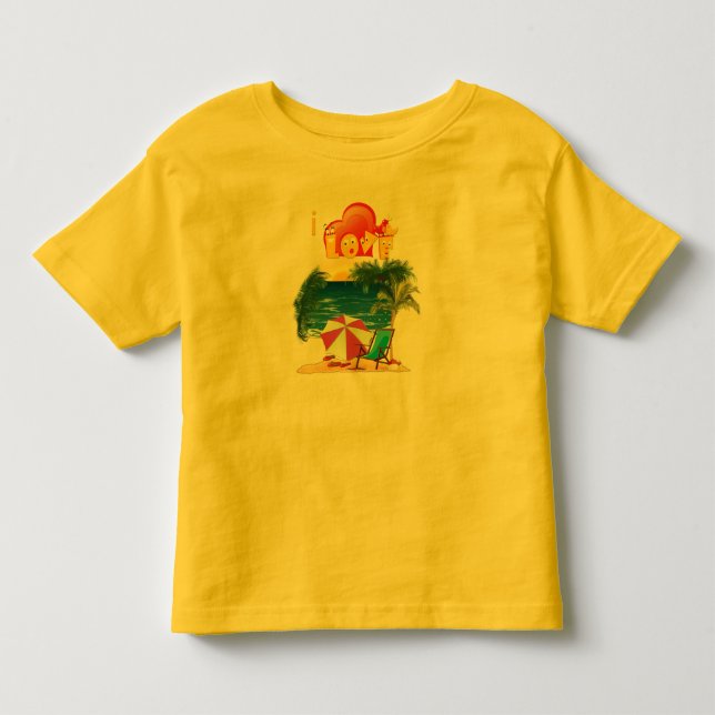 Camiseta De Bebé Ropa de playa (Anverso)