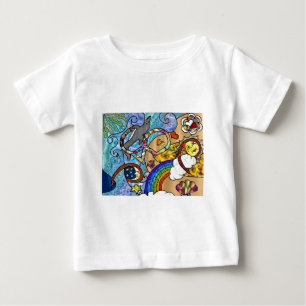 Camiseta De Bebé Ropa de regalos psicodélicos retro de los 60 en la