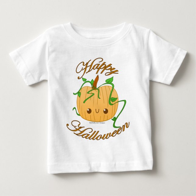 Camiseta De Bebé Ropa del bebé del feliz Halloween (Anverso)
