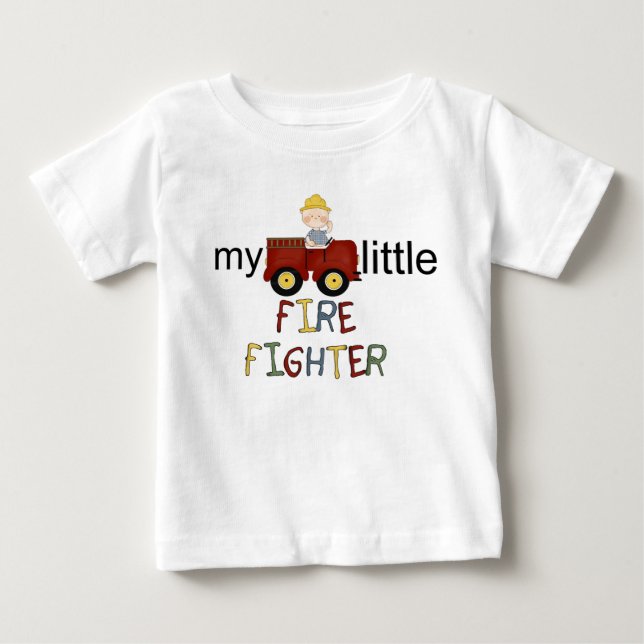 Camiseta De Bebé ropa del bombero del niño (Anverso)
