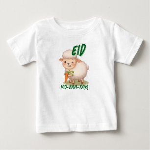Camiseta De Bebé Ropa divertida y linda para bebés de ovejas en Eid