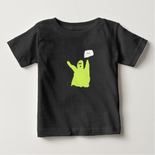 Camiseta De Bebé Ropa fantasmilla chartreuse naranja Boo