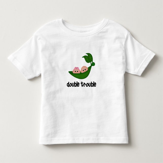 Camiseta De Bebé Ropa gemela de niño/Chica (Anverso)