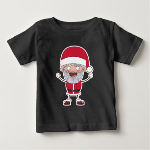 Camiseta De Bebé Ropa graciosa de nombres de costumbre de Santa