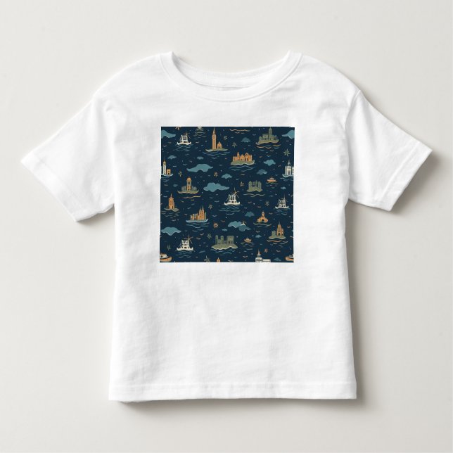 Camiseta De Bebé Ropa infantil con diseño de viajes (Anverso)