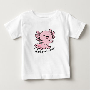 Camiseta De Bebé Ropa infantil divertida y linda de ajolote, energí