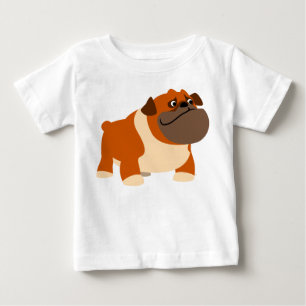 Camiseta De Bebé Ropa inglesa linda del bebé del bulldog