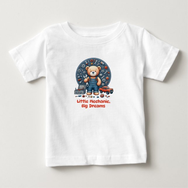 Camiseta De Bebé Ropa mecánica para niños/regalo de chica (Anverso)