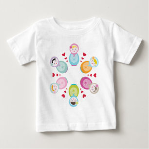 Camiseta De Bebé ROPA :: muñecas babushka - mandala
