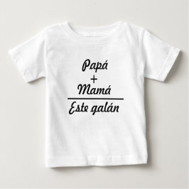 Camiseta De Bebé Ropa para bebes papá + mamá igual a este galán