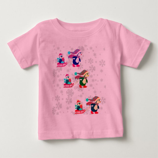 Camiseta De Bebé Ropa pingüino (Anverso)
